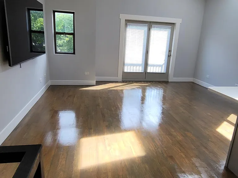 open floorplan living and dining room