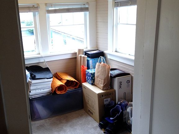 "Extra room" off 2nd bedroom used for storage
