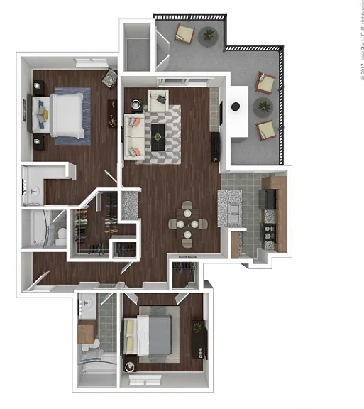 2 Bedroom | 2 Bath | 1080 sqft 2 Bedroom | 2 Bath | 1080 sqft