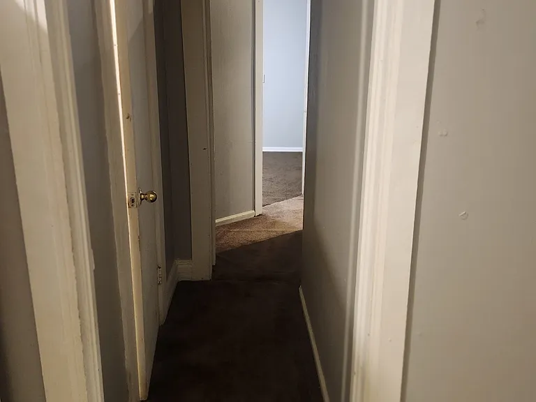 Hallway leading to bathroom and bedrooms