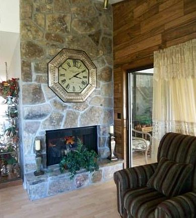 Stone Fireplace