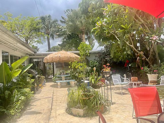 Shared sunny courtyard