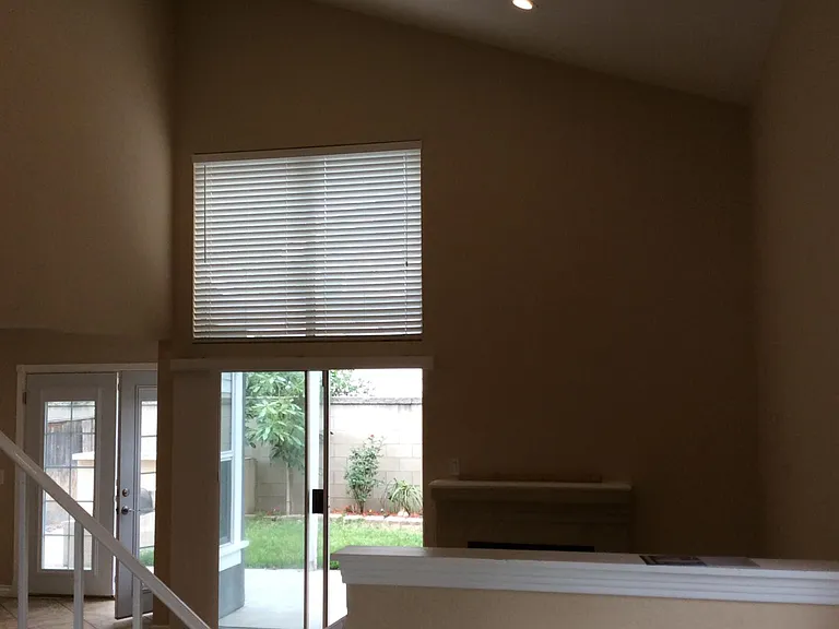 Front door view into the family room.