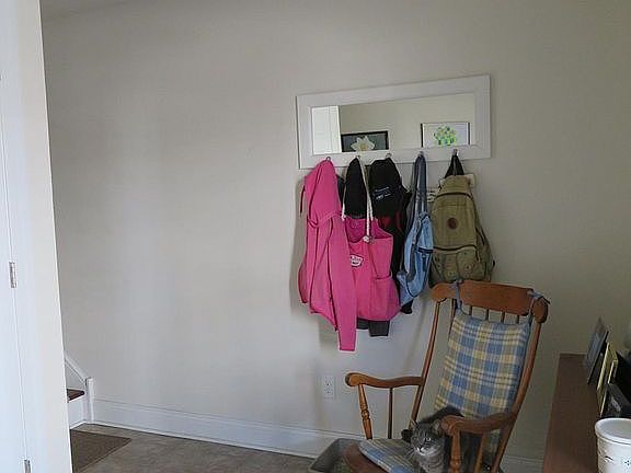 Entry way with access to garage