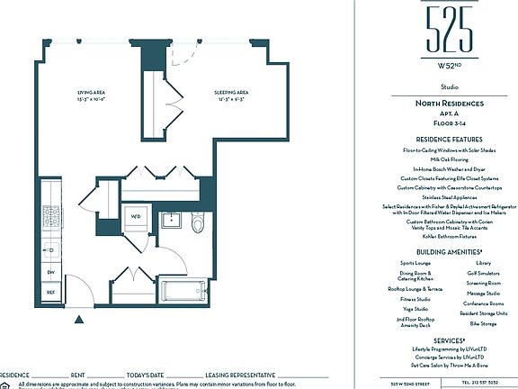 2nd image of 525 W 52nd St APT 9AN