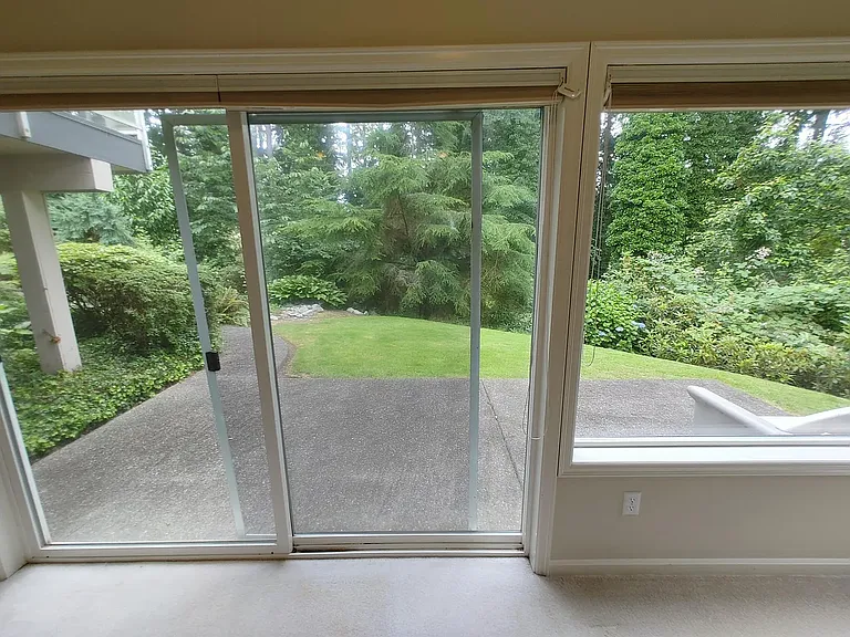 slider from lower level family room to back yard