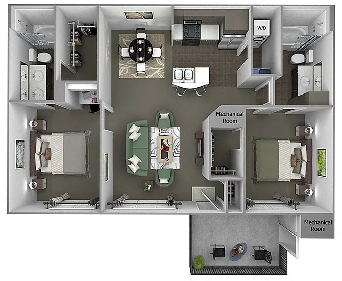 Floor plan B2 (Sage)
