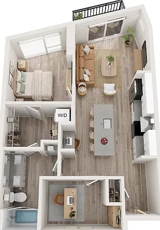 Plan B16 | 1 bedroom + den, 1 bathroom Plan B16 | 1 bedroom + den, 1 bathroom