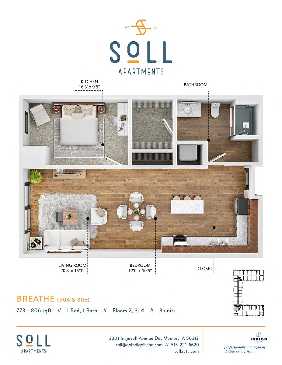 Floor plan A8 - Breathe ADA