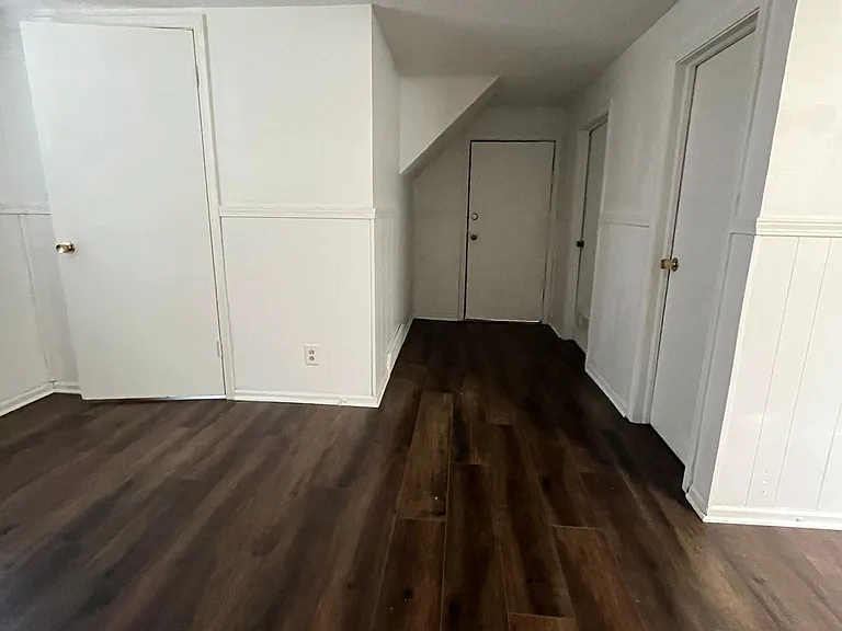Downstairs area from west side of house