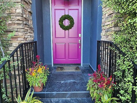Front door of home