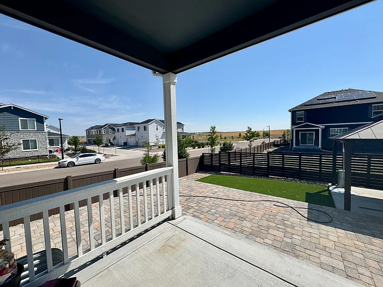 Covered back patio