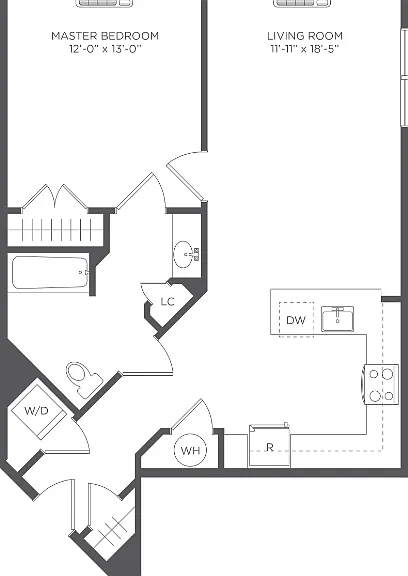 Residence E floor plan The Quincy