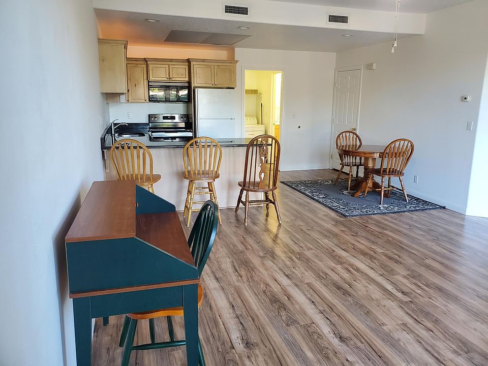 Living room and kitchen area