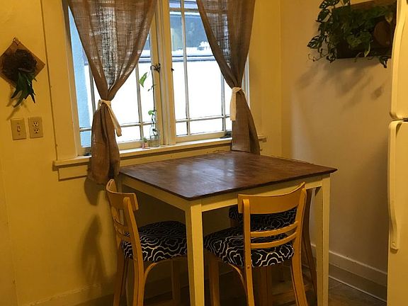 Breakfast nook in kitchen