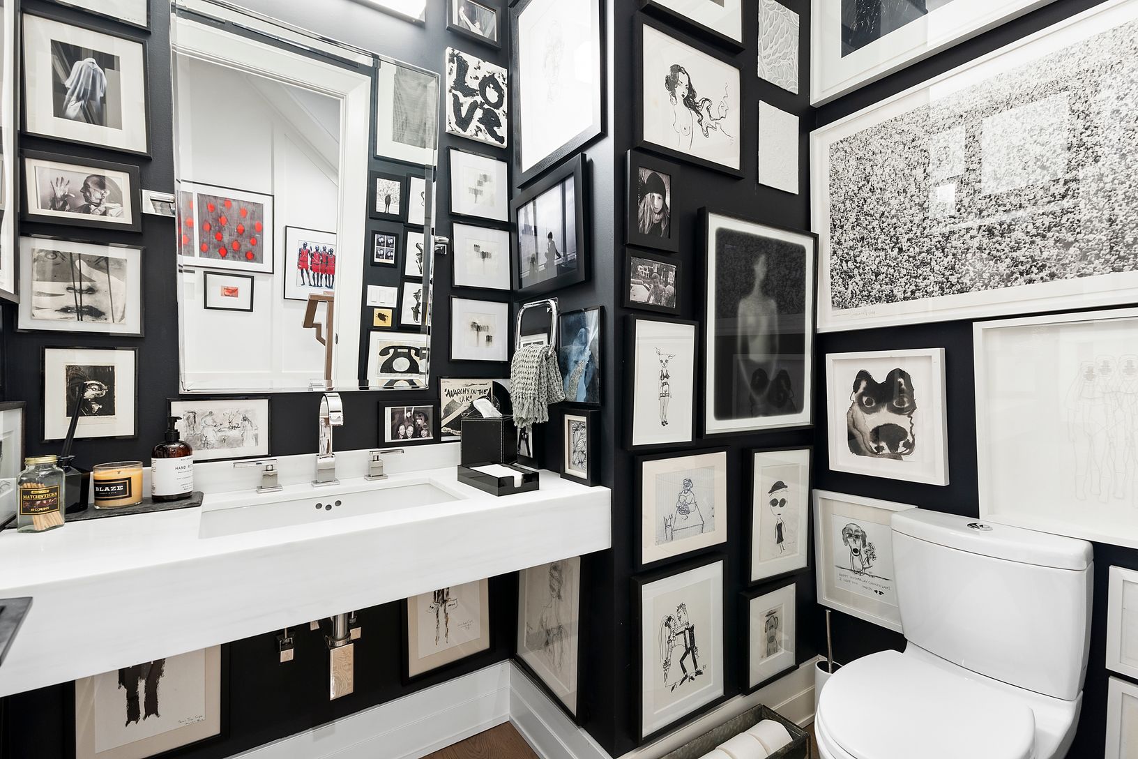  Half bathroom on first floor 