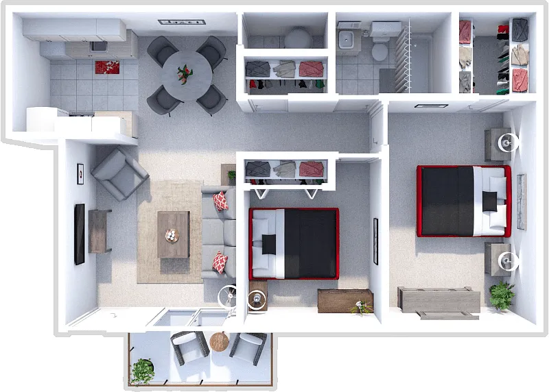 Floor plan 2 Bedroom