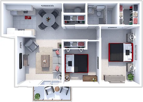 Floor plan 2 Bedroom