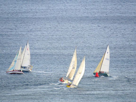 Watching the Friday night Yacht racing before the fireworks.