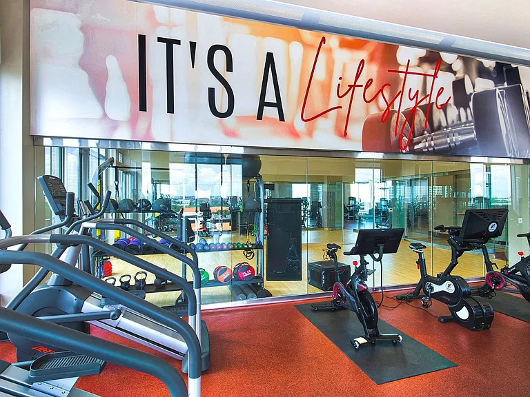 Our community features a 2,800 sq ft fitness center and yoga studio.