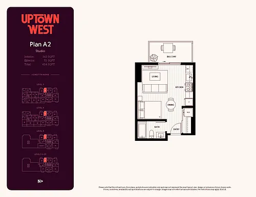 Floor plan Studio