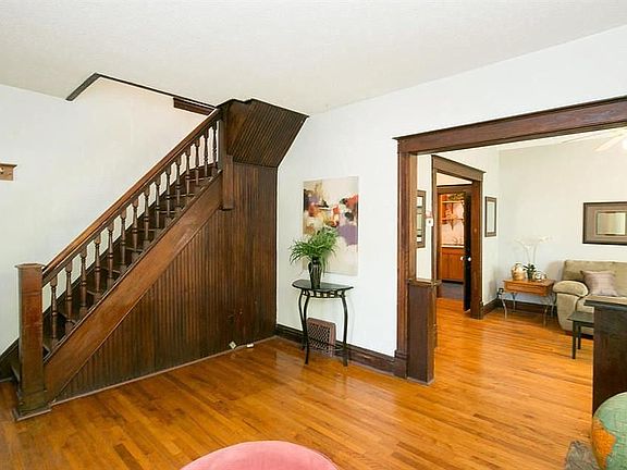 The Parlor with Stairs to Bedrooms