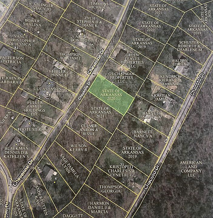 Map view of land lot