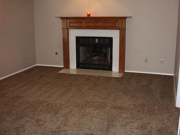Living room with gas fireplace