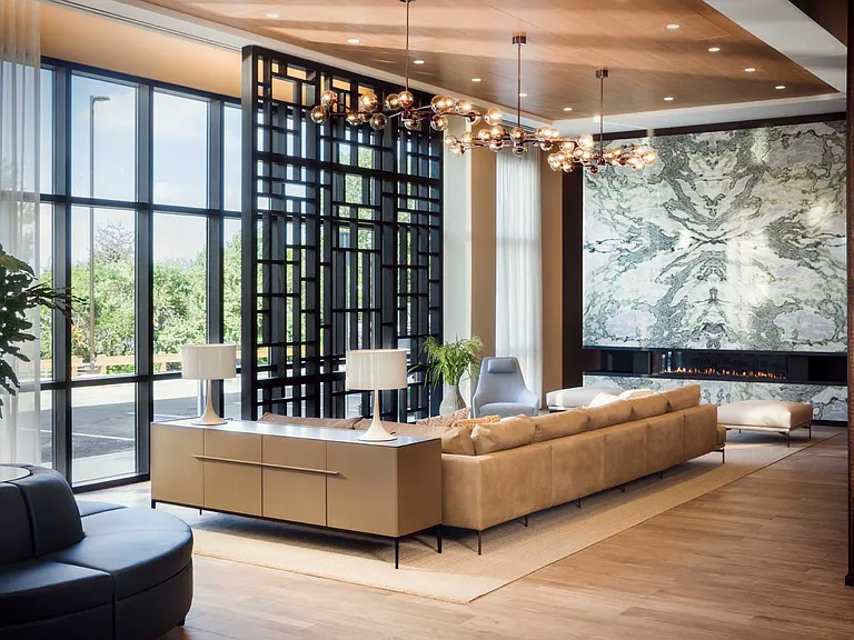 Connect, relax, and socialize in the vibrant community lounge