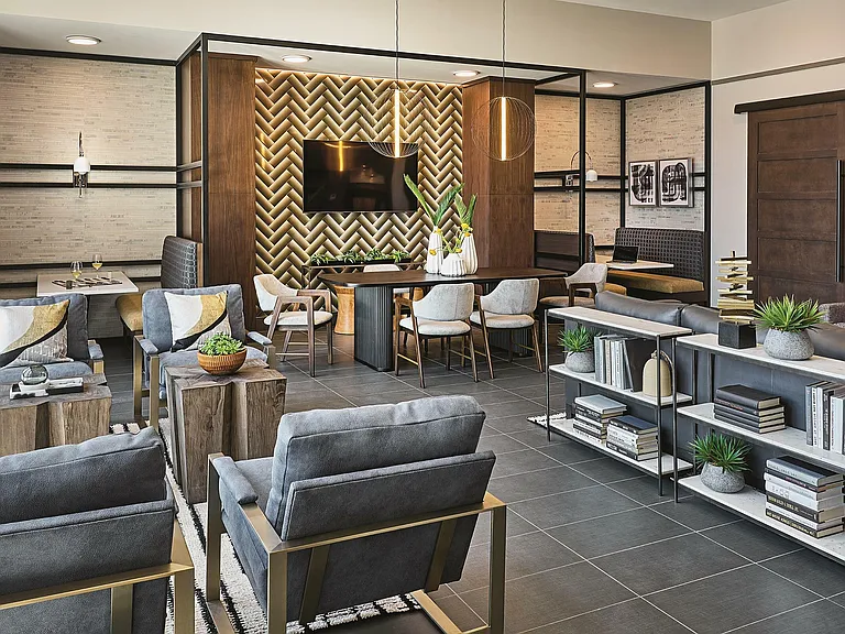 Experience luxury in this beautifully designed lounge, perfect for relaxation and social gatherings.