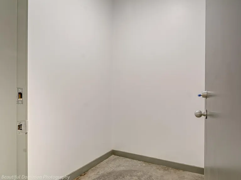 Inside a storage unit