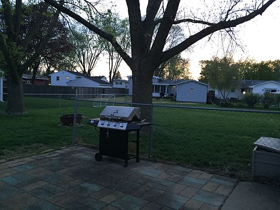 Patio and backyard 