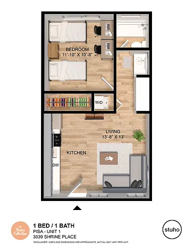 Floor plan One Bedroom