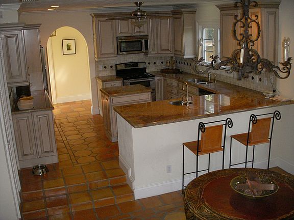 Open granite kitchen