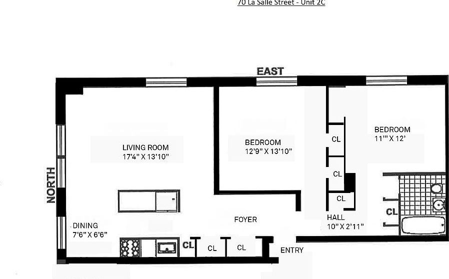 1st image of 80 La Salle St APT 2C