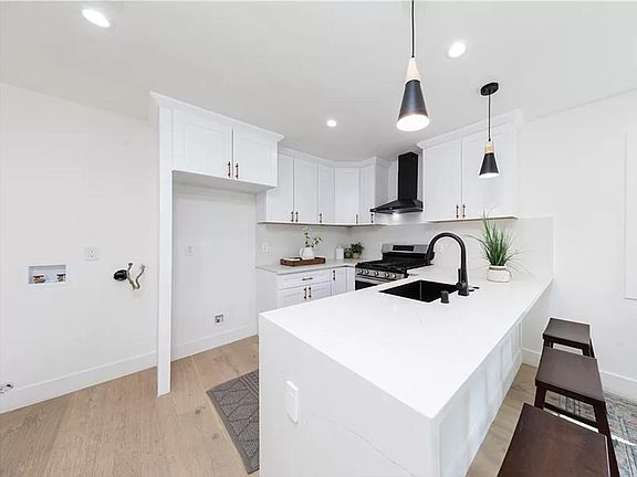 Kitchen with open concept dining