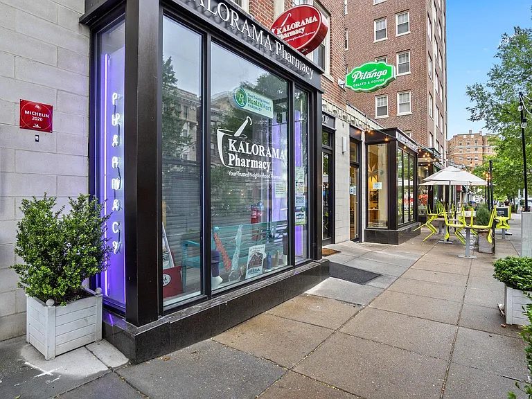 Pitango, pharmacy, bank, dry cleaners and multiple restaurants across the street