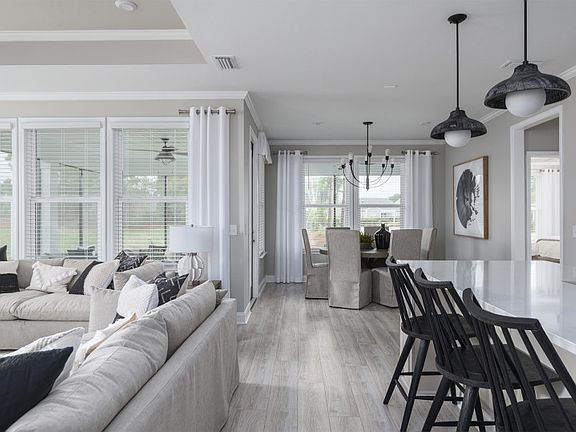 Stylish open concept Kitchen and Gathering Room.