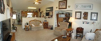 Open living room and kitchen 