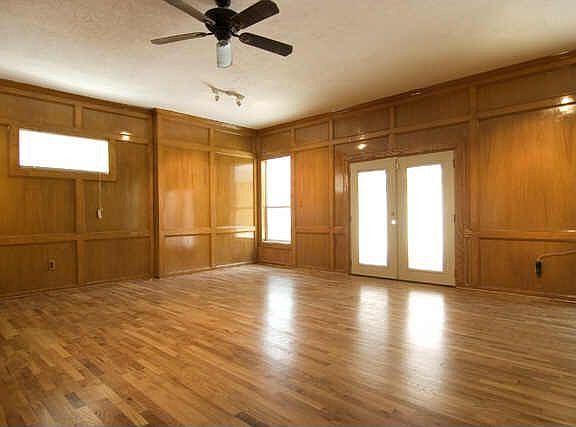 Solid Oak Wood Floors and Red Oak Wall Panels.