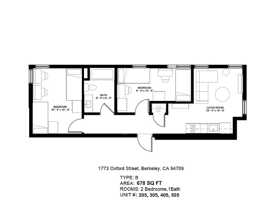 1st image of 305-1773 Oxford St #305