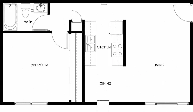 Floor plan 1X1