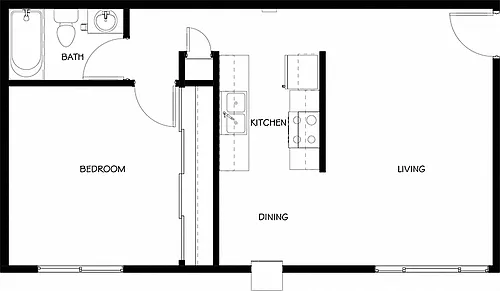 Floor plan 1X1