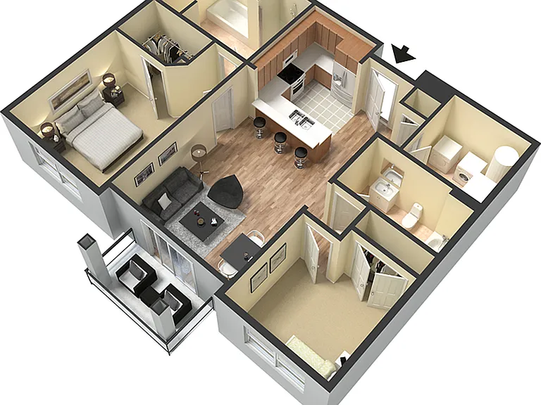 2 BD 2 BD