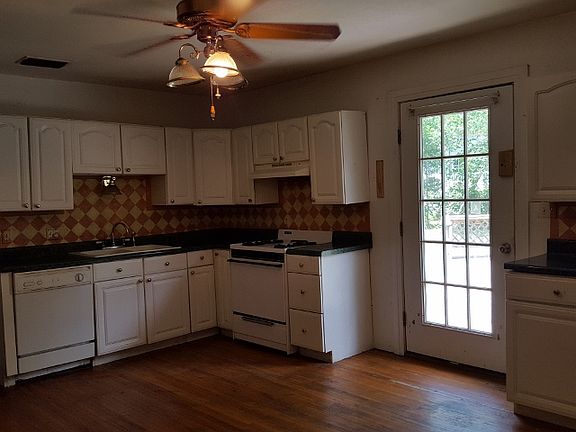 Kitchen and door to deck