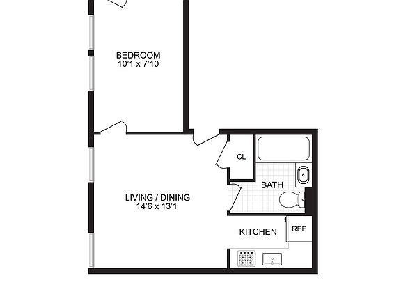2nd image of 401 W 45th St APT 2B