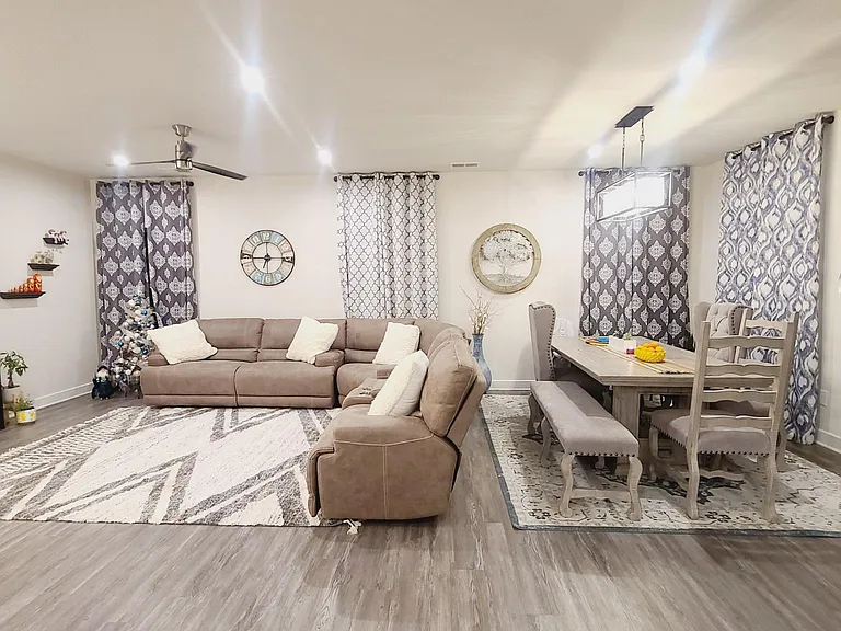 Living Room and Dining Area