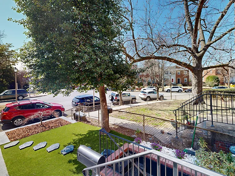 View from front door to street