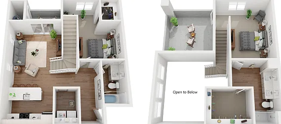 2 Bedroom | 2 Bath | Loft 2 Bedroom | 2 Bath | Loft
