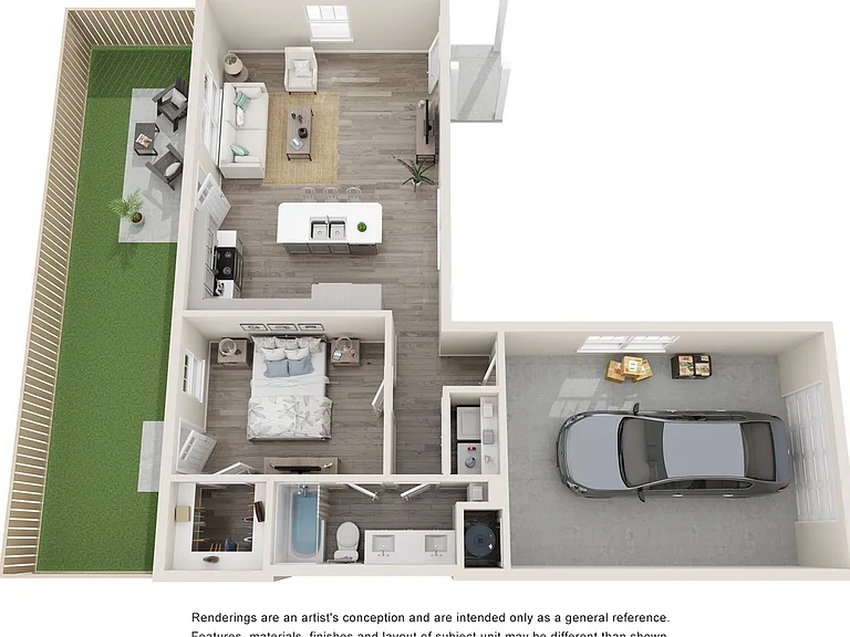 1 Bed Aura Twin with Garage 1 Bed Aura Twin with Garage